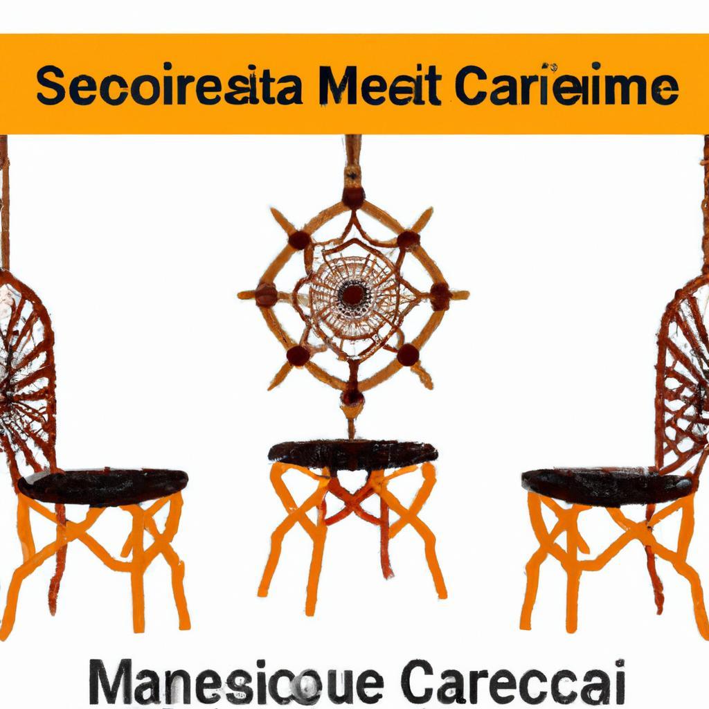 Estilo único: Macramê em cadeiras de cozinha