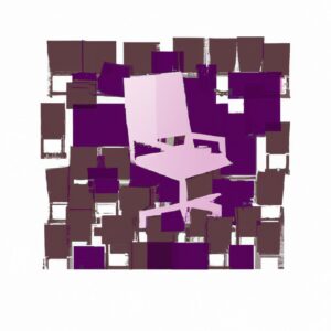 Estilo único: Stencil em cadeiras de escritório